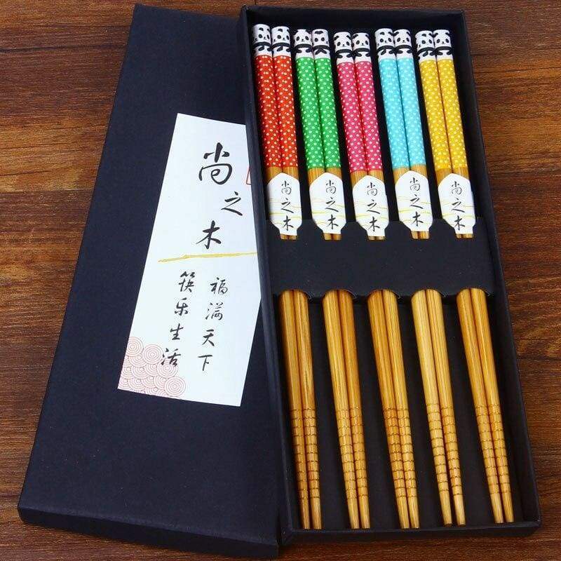 japanische Ess-Stäbchen, schwarz, 5 er Pack, 4,99 €